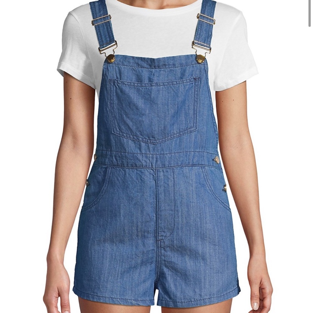 Weworewhat denim linen overall